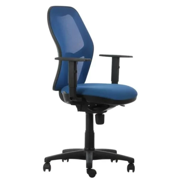 Silla Ejecutiva Q3 One italiana con respaldo ergonómico en malla redonda y mecanismo sincrónico